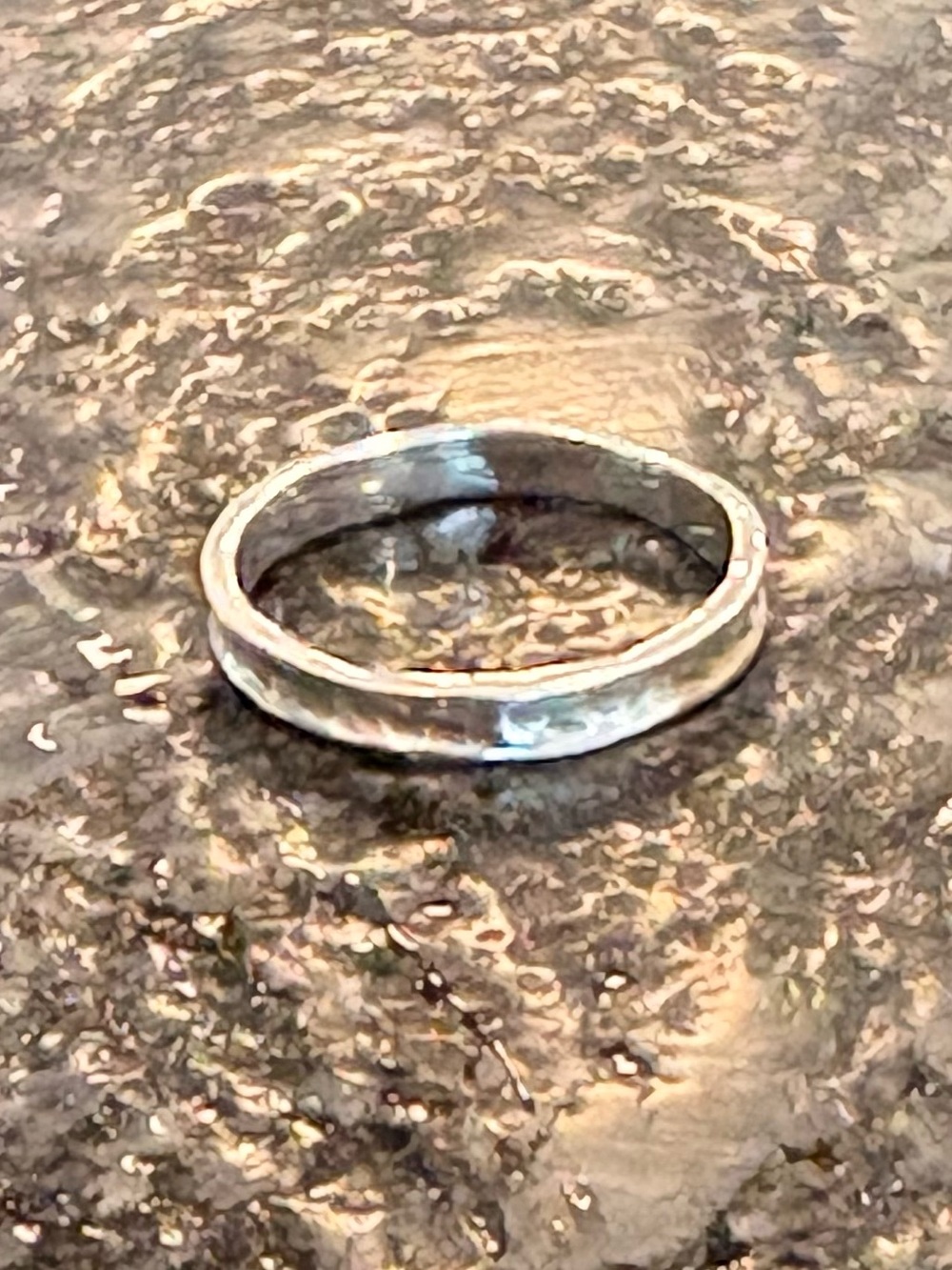 Silpada 925 Sterling Silver Stellar Stable Hammered Ring Size 7